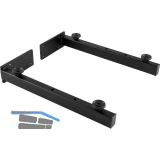 Wandkonsole Schwerlast, Tiefe 320 mm, Stahl schwarz