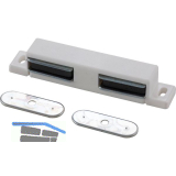 MACO Doppelmagnetschnapper Type 4.2, Haltekraft 4 kg, 1 Loch, Kunststoff wei�