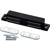MACO Doppelmagnetschnapper Type 4.2, Haltekraft 4 kg, 1 Loch, Kunststoff schwarz