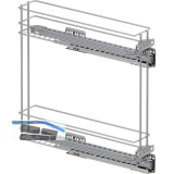 VS SUB Rack Unterschrankauszug Classic KB 150 mm Silber