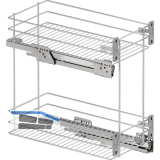 VS SUB Rack Unterschrankauszug Classic KB 400 mm Silber