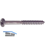 DIN7995 3.0 x 30 Pozidriv 1 Edelstahl A2 Holzschraube Linsensenkkopf