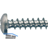 PLASFAST�-Schraube Halbrundkopf 3.5x20 PZ2 Stahl verzinkt-blau