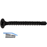 Schnellbauschraube 3.5x45 Bohrspitze phosphatiert f�r Metallkonstruktion