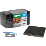 SPAX-Pads 100x100x8 mm f�r Terrassenb�den 20 St�ck pro Packung