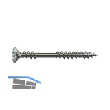 SPAX Fassadenschraube Linsensenkkopf 4.5x 70 TX20 mit Fixiergewinde Edelstahl A2