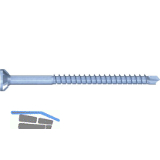 REISSER Sparibo Holzbohrschraube Senkkopf 4.0x 70 TG Torx 20 verzinkt-blau