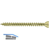 EUROTEC Holzbauschraube OSB Fix 4,3 x 45 mm verzinkt-gelb