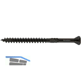 EUROTEC Hapatec Fassadenschraube 4.0 x 50 mm - Edelstahl C1, schwarz