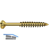 SPAX 3.5x 40 Teilgewinde Pozidriv 2 Glasleistenschraube Yellox