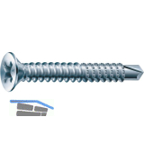 SPAX-FEX A Fensterbohrschraube 3.9x 32 PH 2 Stahl silber f�r Kunststoffprofile