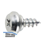 SPK/6-73 /BS Klemmprofilschraube 4.2x 12 PH 2 Stahl silber