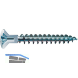 SPAX Senkkopf 4.5x 55 Vollgewinde Pozidriv 2 mit Kopflochbohrung Wirox-Silber