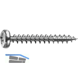 SPAX Halbrundkopf 5.0x 20 Vollgewinde Pozidriv 2 Wirox-Silber