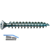 SPAX kleiner Senkkopf 4.0x 30 Vollgewinde Pozidriv 2 Kopf � 7mm Wirox-Silber
