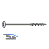 SPAX Holzbauschraube Tellerkopf 6.0x300 TG Torx 30 Wirox-Silber mit Bewertung