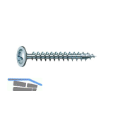 SPAX R�ckwandschraube mit Linse 5.0x 20 Vollgewinde Pozidriv 2 Wirox-Silber