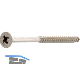 Spanplattenschraube Senkkopf 4.0x 30 Teilgewinde Pozidriv 2 Edelstahl A2
