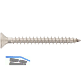 S&P Holzbauschraube Senkkopf 8.0x 60 Vollgewinde Torx 40 Edelstahl A2