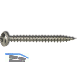 Spanplattenschraube Halbrundkopf 5.0x 40 Vollgewinde Pozidriv 2 Edelstahl A4