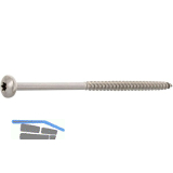 Spanplattenschraube Halbrundkopf 6.0x120 Teilgewinde Torx 25 Edelstahl A2