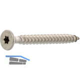 Spanplattenschraube Senkkopf 3.0x 30 Vollgewinde Torx 10 Edelstahl A2