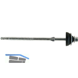 Eternitschraube 6,5x130 duplexbeschichtet mit Bohrspitze & Regenhut