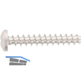 Thermoplastschraube Rundkopf 3.5x25 Edelstahl A2