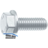Sechskant-Flanschschraube KL100 M16 x 60 zinklamellenbeschichtet / Ripp-Schraube