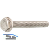EN1665 M10x80 Edelstahl A2 Sechskantschraube mit Flansch (DIN6921)