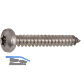 DIN7981C 6.3x 45 Torx30 verzinkt Linsen-Blechschraube ~ISO14585