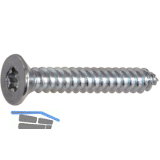 DIN7982C 3.5x9.5 Torx15 verzinkt Senkkopf-Blechschraube ~ISO14586