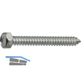 DIN7976C 5.5x 19 verzinkt Sechskantkopf-Blechschraube ~ISO1479