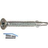 DIN7504 5.5x50 Phillips Kreuzschlitz verzinkt Fl�gelbohrschraube Senkkopf