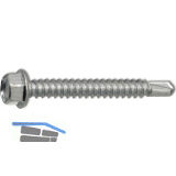 DIN7504K 5.5x 50 verzinkt Sechskant-Bohrschraube ~ISO15480