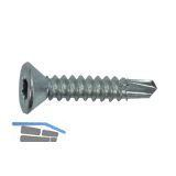 DIN7504O 3.9x 22 Torx20 verzinkt Senkkopf-Bohrschraube