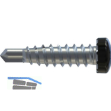 REISSER RP-r-LK-X REFABO Kantteilschraube 4.8x 20 Bimetall A2 - RAL9005