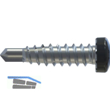 REISSER RP-r-LK-X REFABO Kantteilschraube 4.8x 20 Bimetall A2 - RAL7016