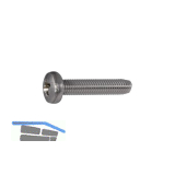 DIN7500CE (CZ) M 6x12 Pozidriv 3 verzinkt gewindefurchende Linsenschr