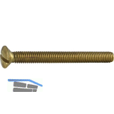 DIN964A M 4X 90 Messing blank Linsenschraube