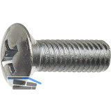 ~ISO7047 4.8 M 4x 30 Phillips KS verzinkt Linsensenkkopfschraube (DIN966A)