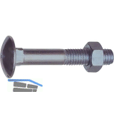 DIN603 M 5x 70 verzinkt Torbandschraube mit Mutter