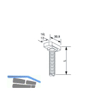 Hammerkopfschraube Typ 38/17 A4 M8x20
