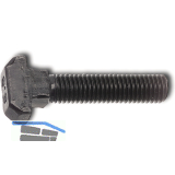 DIN186B 8.8 M 6x 20 blank Hammerschraube mit Vierkant und langem Gewinde