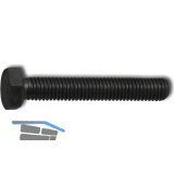 ISO4017 8.8 M 5x 20 verzinkt schwarz Sechskantschraube ohne Schaft (DIN933)