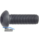 ISO7380-1 010.9 M 4x20 blank Linsenschraube mit Innensechskant