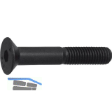 ISO10642 08.8 M 5x 10 Senkschraube mit Innensechskant verzinkt-schwarz