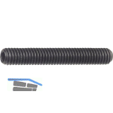 ISO4026 45H M 6x 50 blank Gewindestift mit Kegelkuppe Innensechskant (DIN913)