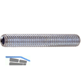 ISO4026 45H M 6x 12 verzinkt Gewindestift mit Kegelkuppe Innensechskt (DIN913)
