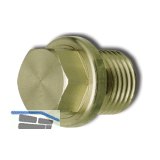 DIN910 G 3/4" A Messing blank Verschlussschraube mit Rohrgewinde